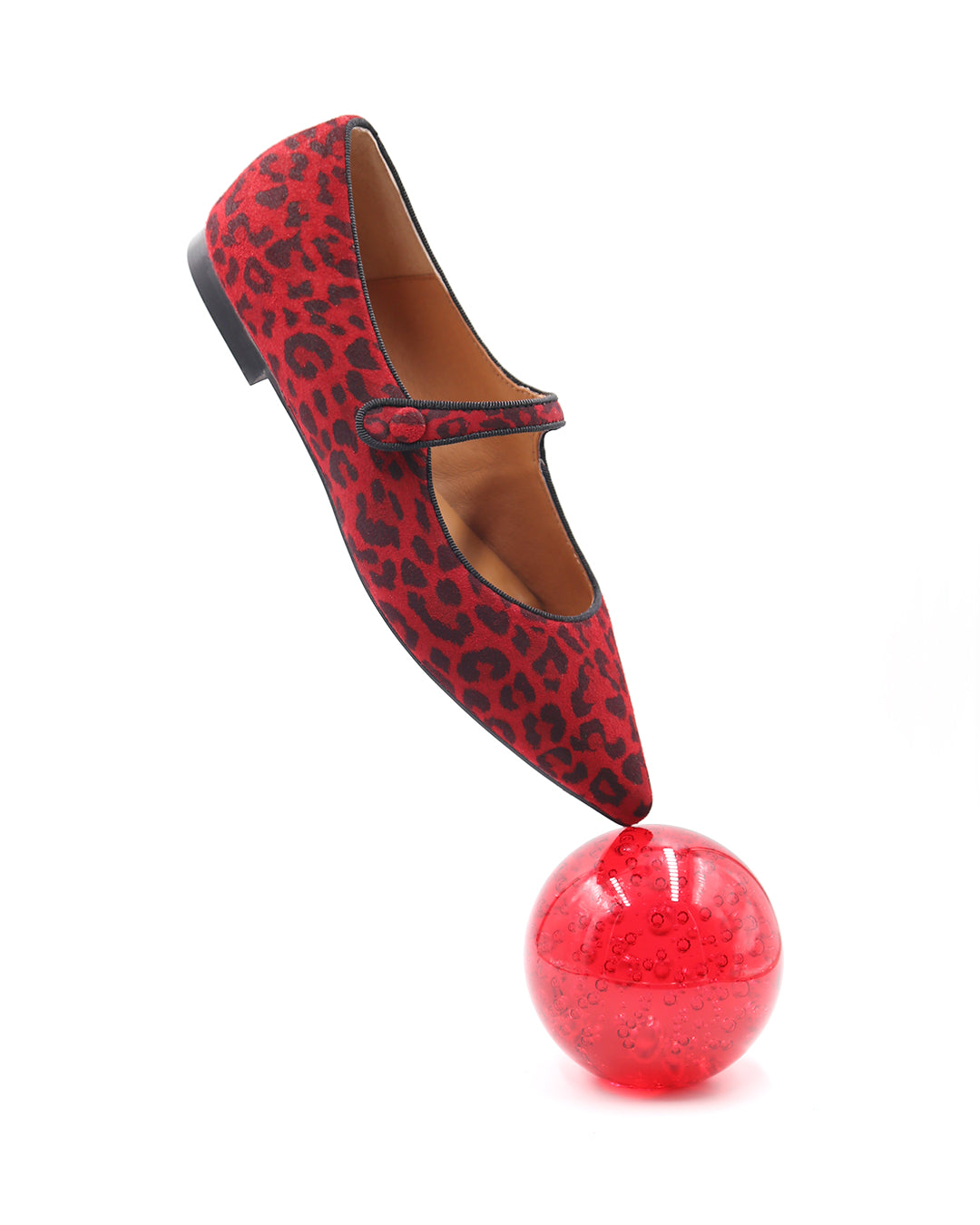MERCEDITA ANIMAL PRINT ROJO