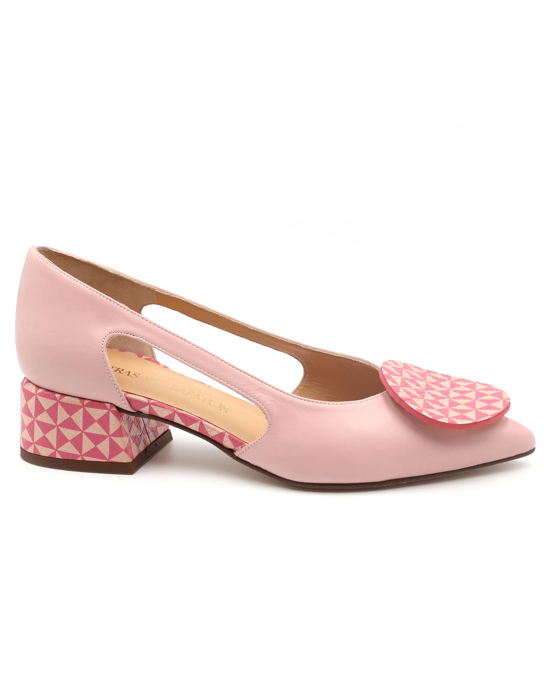 ZAPATO DE TACÓN DETALLE CIRCULAR