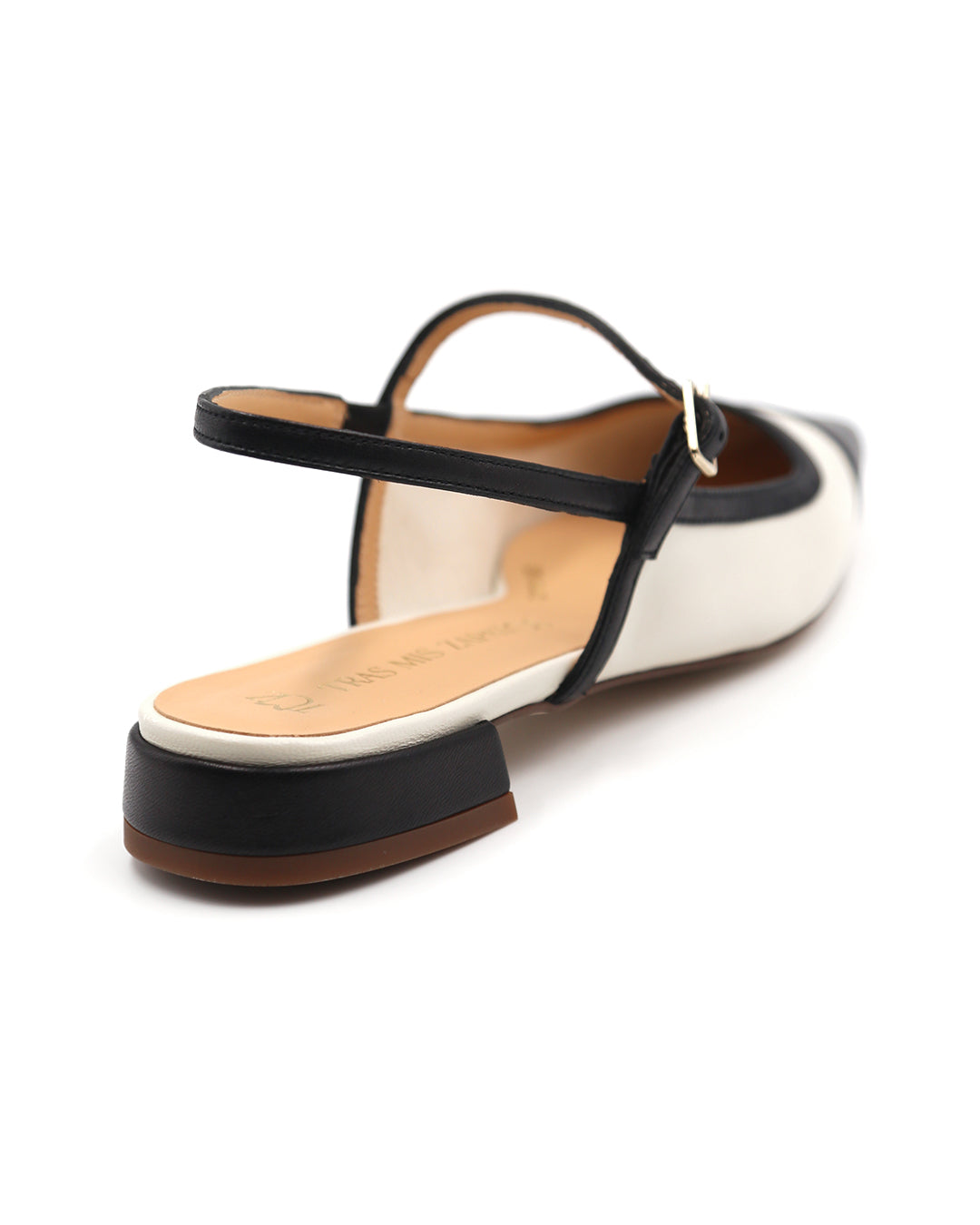 ZAPATO DESTALONADO BLANCO Y NEGRO