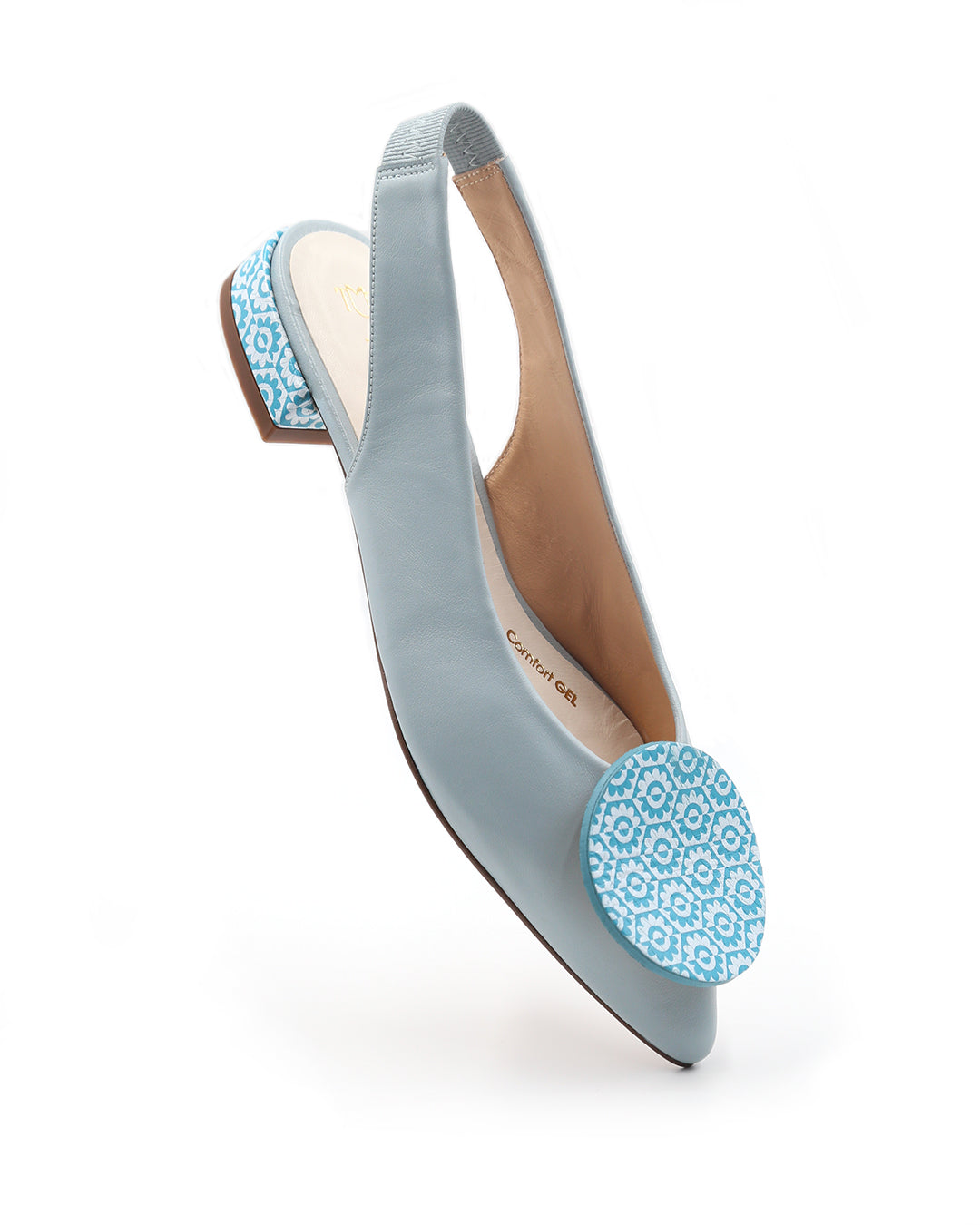 zapato-plano-mujer-azul-destalonado-celeste-cómodo-elegante