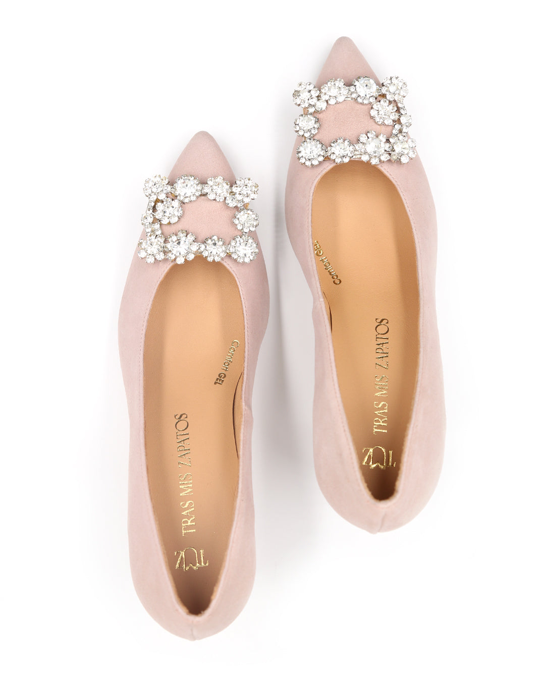 ZAPATO DE TACÓN CON BROCHE PEDRERÍA
