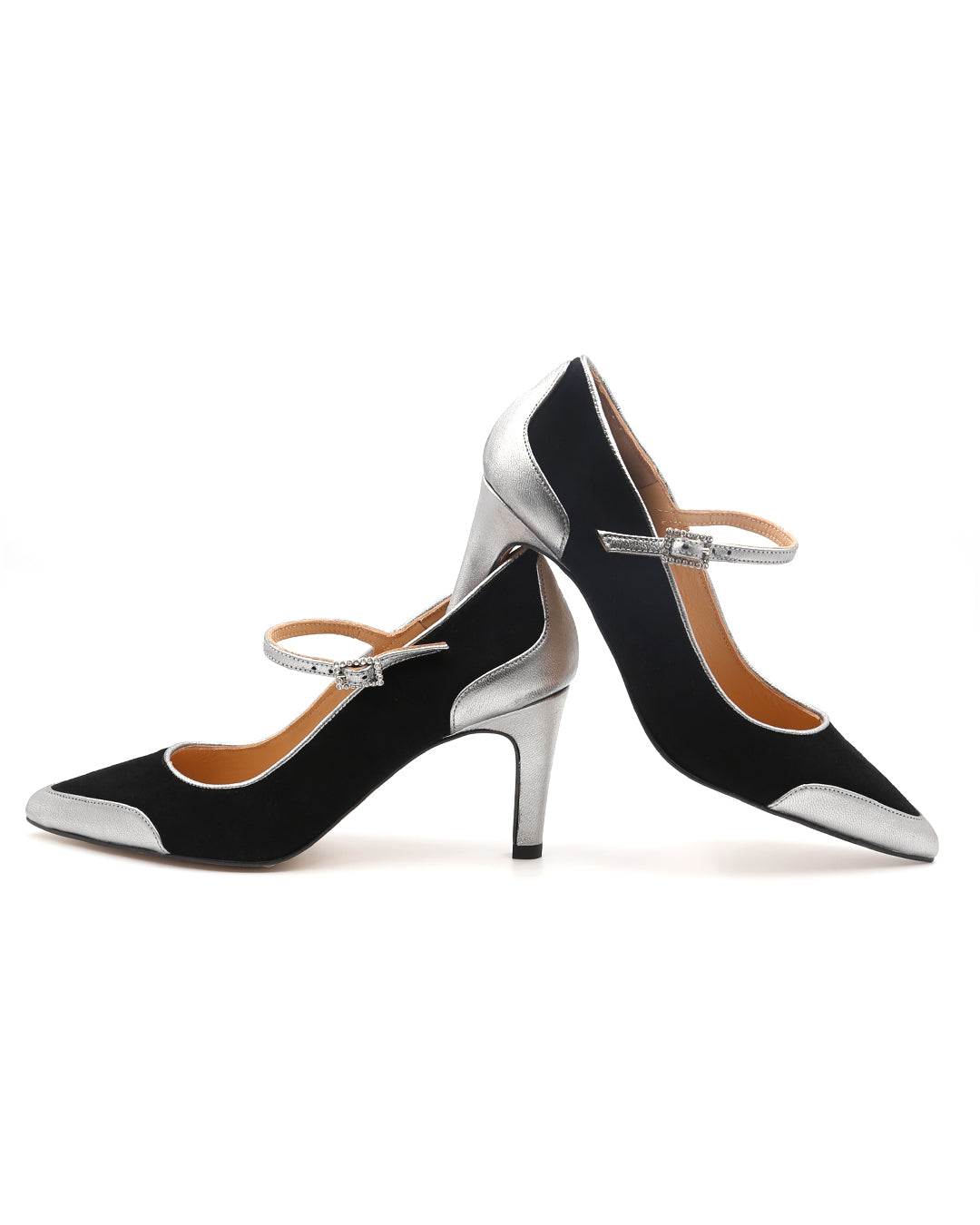 ZAPATO DE TACÓN METALIZADO