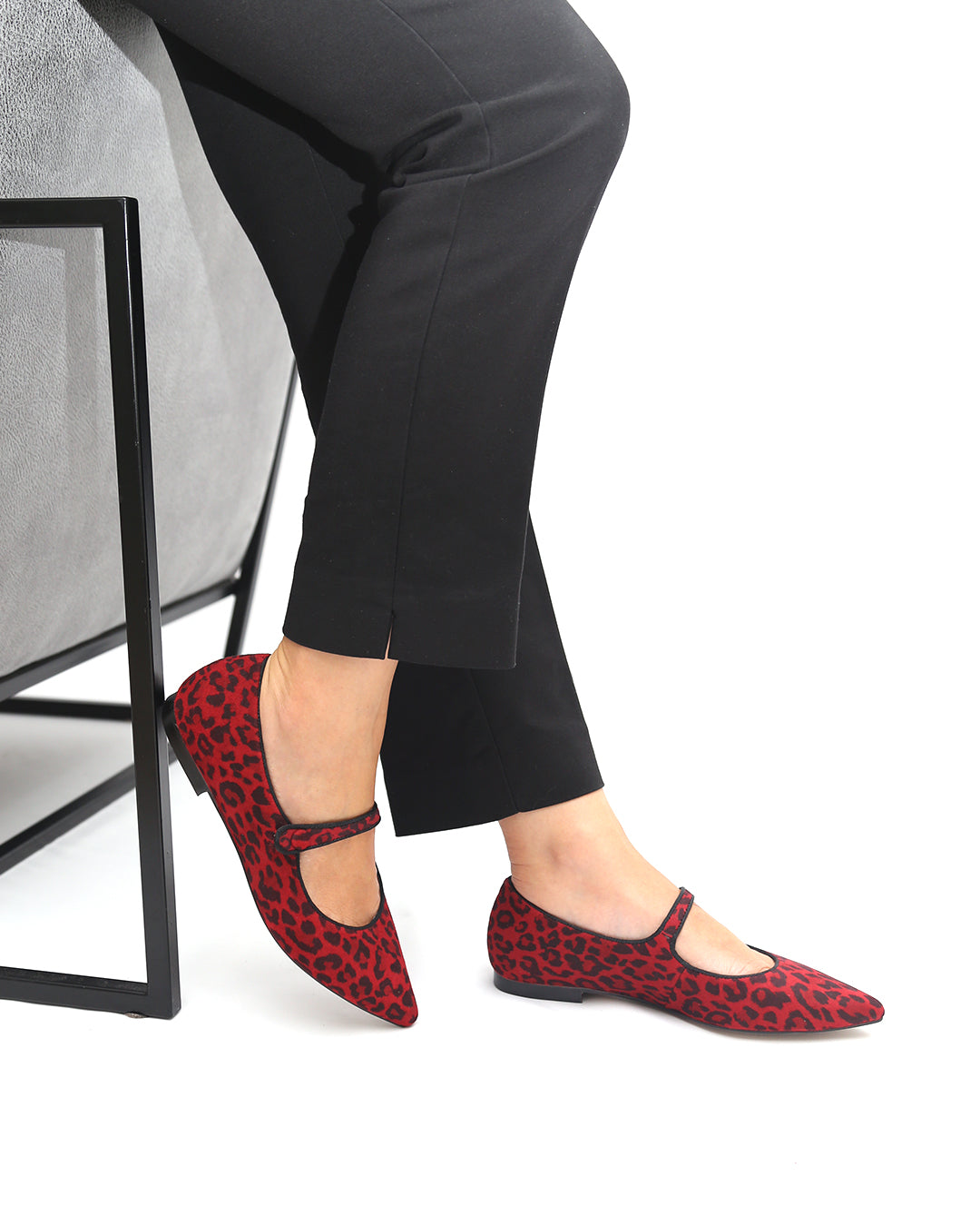 MERCEDITA ANIMAL PRINT ROJO
