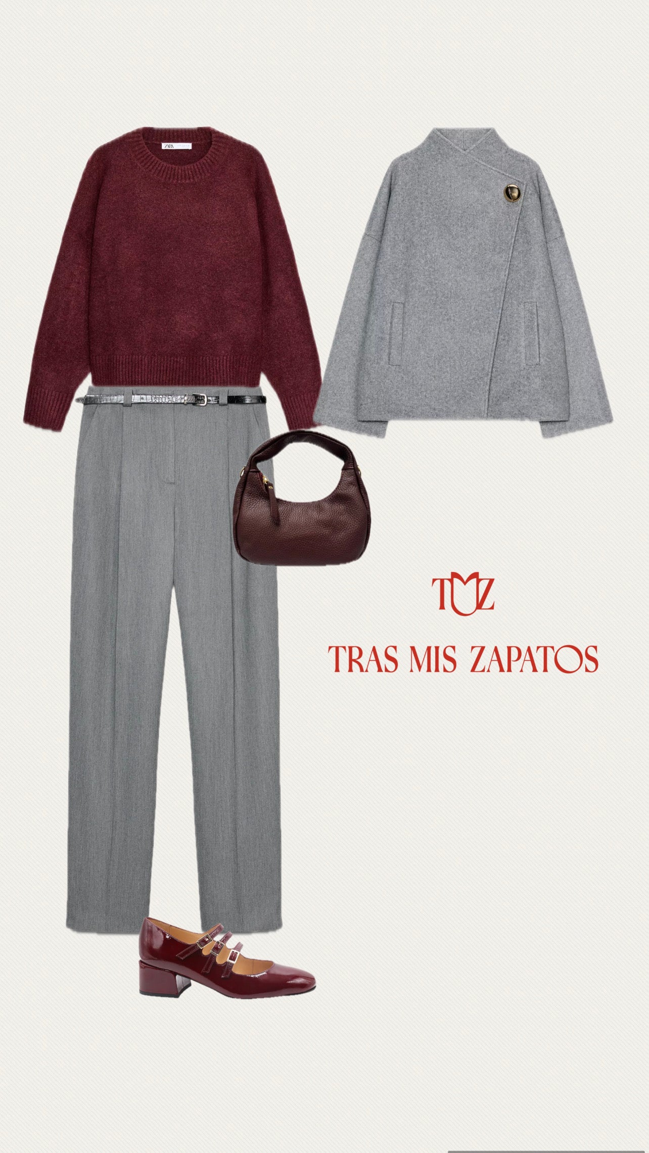 MERCEDITA DE TACÓN CHAROL BURDEOS