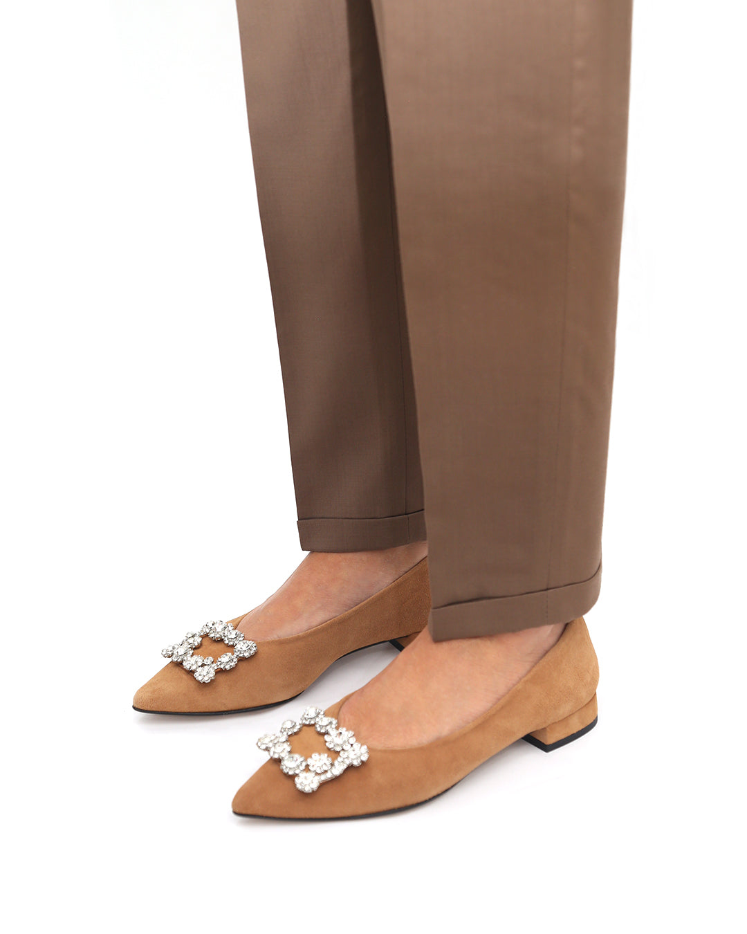 ZAPATO PLANO BROCHE PEDRERÍA
