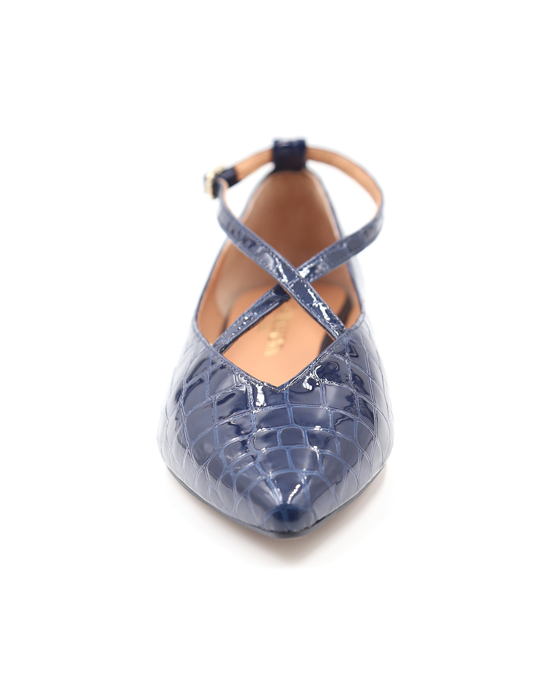 BAILARINA AZUL MARINO TIRAS CRUZADAS