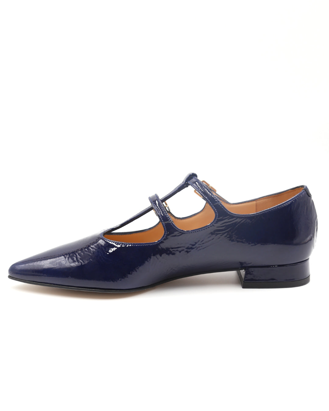ZAPATO T-BAR CHAROL AZUL