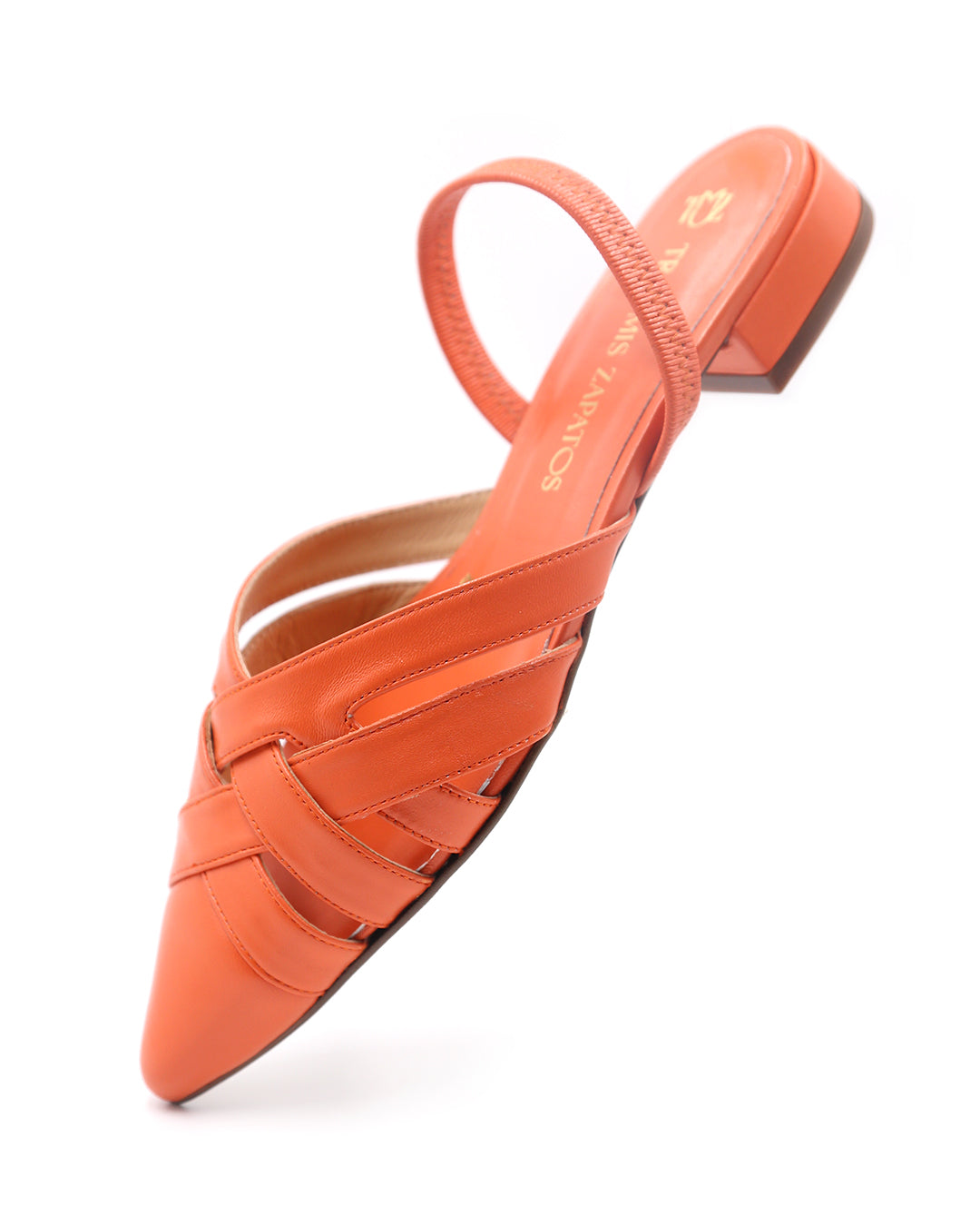 ZAPATO PLANO DESTALONADO TIRAS CRUZADAS