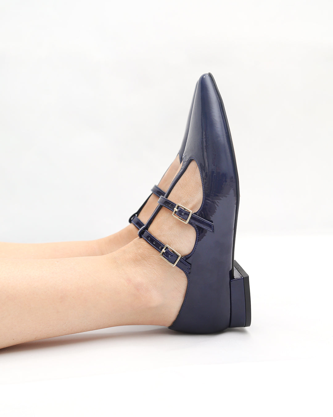 ZAPATO T-BAR CHAROL AZUL